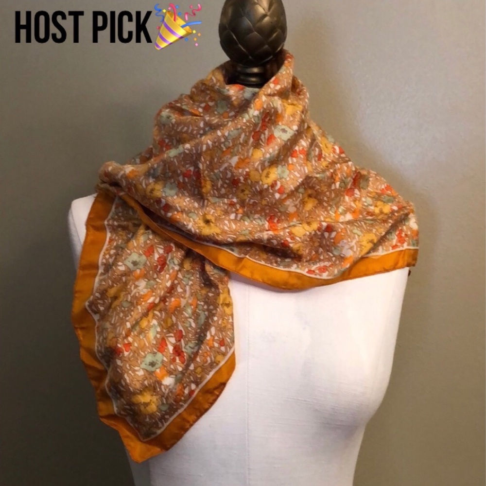 HP🎉-Vtg-Liberty of London Silk Scarf-Forest of Elves